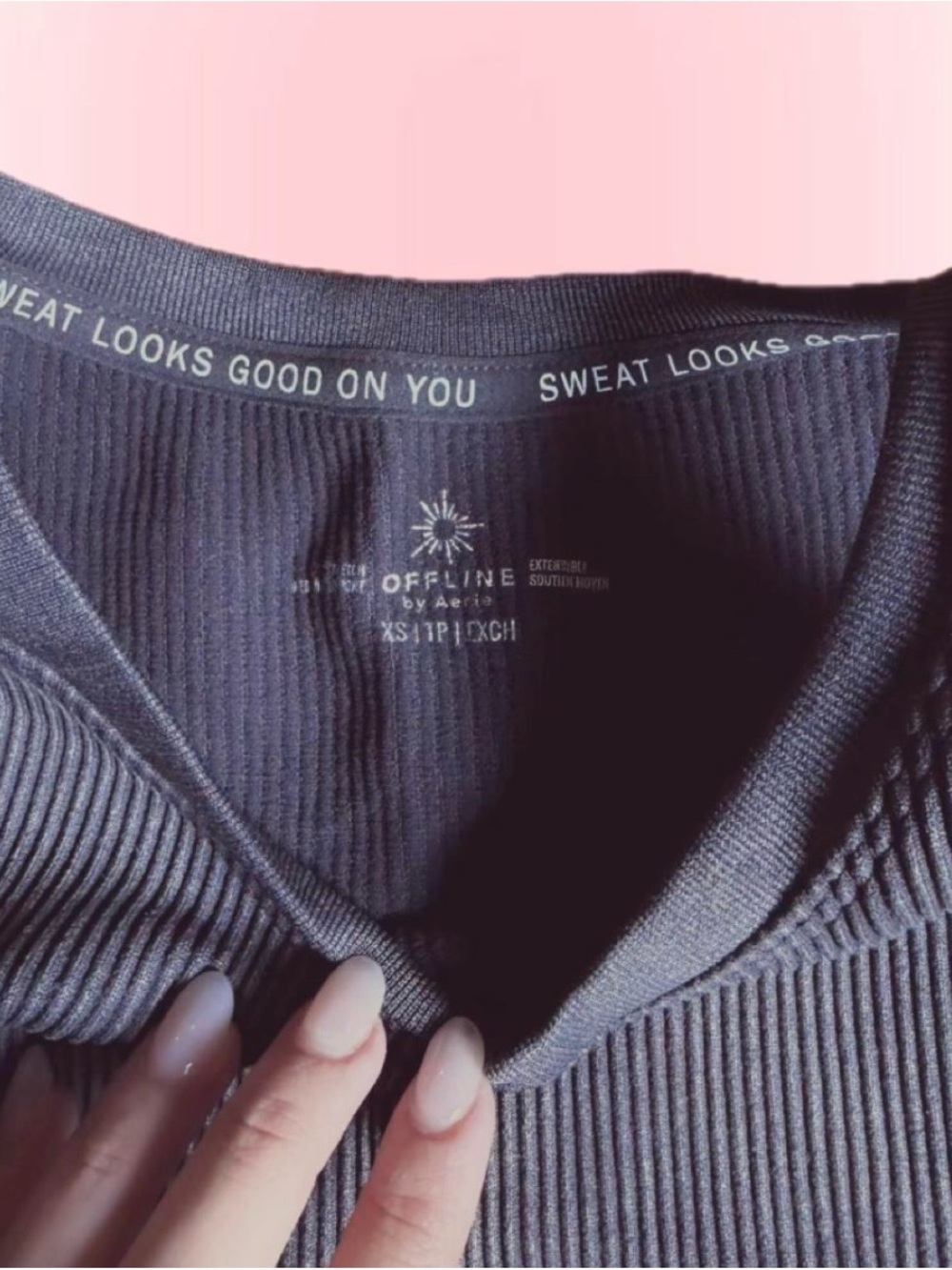 AERIE Ribbed Crop Tank Top - Picture 3 of 3